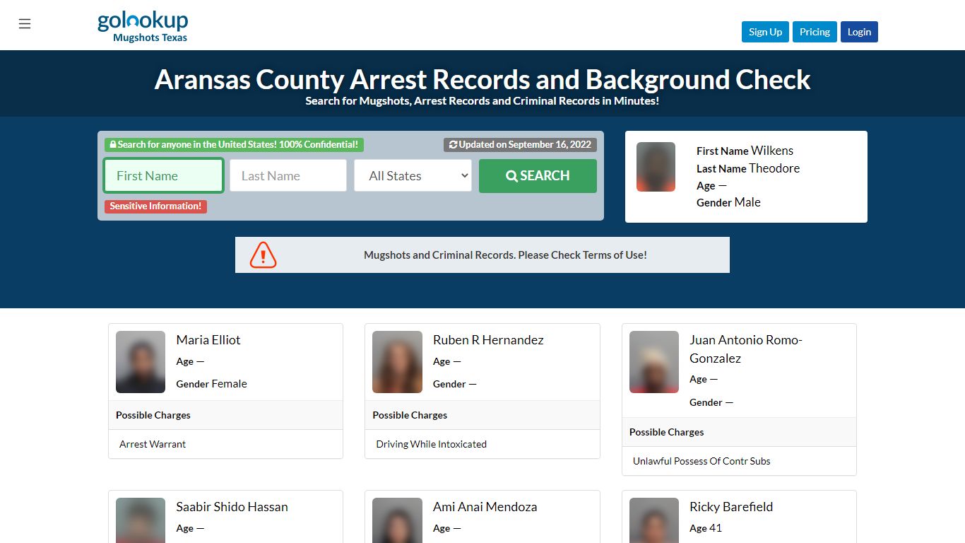 Aransas County Mugshots, Aransas County Arrest Records - GoLookUp